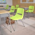 Flash Furniture Green Shell Stack Chair, PK5 5-RUT-EO1-GN-GG